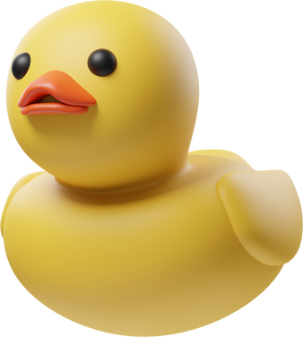 duck toy 3d illustration