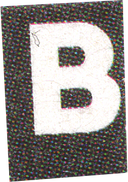 Ransom Letter B Cutout